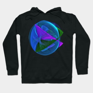 Blue Geometry Hoodie